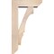 Ekena Millwork Balboa Slat Smooth Bracket w/ Offset Brace, Douglas Fir, 5 1/2"W x 16"D x 28"H BKT0604X16X28BOA06SDF - alternate 2